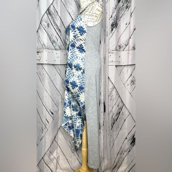 KIIND OF Dress Tie Dye Asymmetrical M - Picture 4 of 8